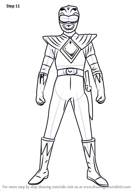 How to draw a Power Ranger